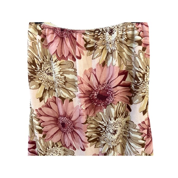 Y2K Vintage Barcellini Romantic Floral Maxi Skirt Sz 14 Cottagecore Boho Flowy - Picture 2 of 4